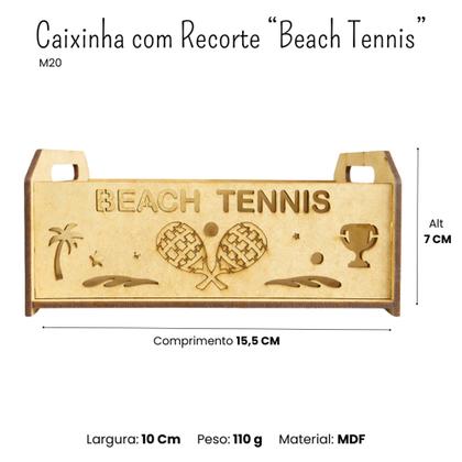 Imagem de Jogo 6 Caixinhas em MDF com Alça e Recorte Beach Tennis” M20