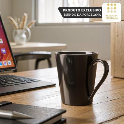 Imagem de Jogo 6 Caneca Chá Café Preto 250ml em Porcelana
