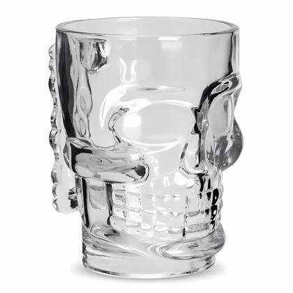 Imagem de Jogo 6 Canecas De Chopp Cerveja Caveira 510 ml Copos Com Alça Bar Restaurante