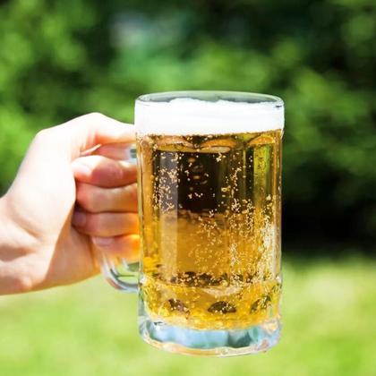 Imagem de Jogo 6 Canecas Para Chopp Cerveja Vidro Grosso 375ml Premium