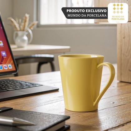 Jogo 6 Canecas Tulipa Colorida Café Chá Porcelana 250ml - COISAS PARA O LAR Imagem de Jogo 6 Canecas Tulipa Colorida Café Chá Porcelana 250ml