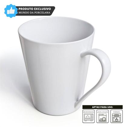 Jogo 6 Canecas Tulipa Colorida Café Chá Porcelana 250ml - COISAS PARA O LAR Imagem de Jogo 6 Canecas Tulipa Colorida Café Chá Porcelana 250ml