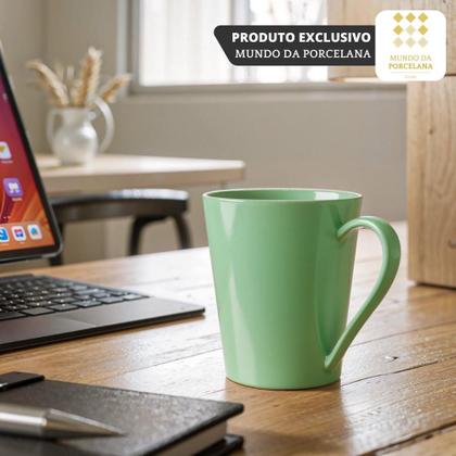 Jogo 6 Canecas Tulipa Colorida Café Chá Porcelana 250ml - COISAS PARA O LAR Imagem de Jogo 6 Canecas Tulipa Colorida Café Chá Porcelana 250ml