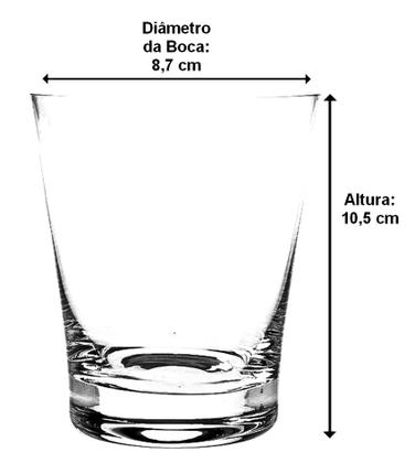 Imagem de Jogo 6 Copos 340ml 10,5cm Altura Sophia Em Cristal Ecológico Bohemia