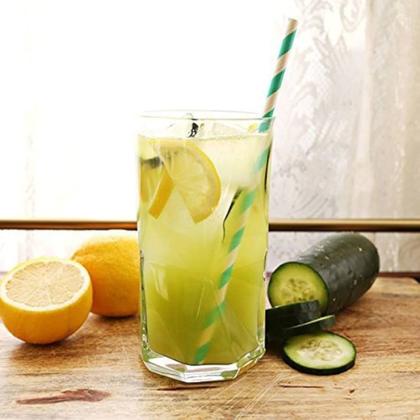 Imagem de Jogo 6 Copos De Vidro Transparente 360ML Topazio Long Drink