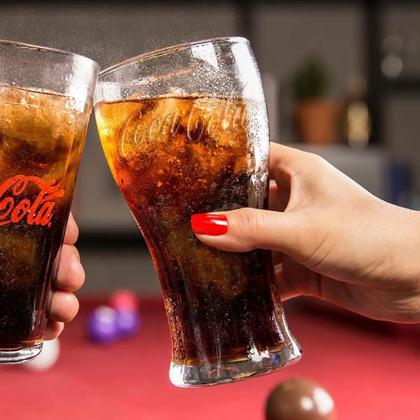 Imagem de Jogo 6 Copos Em Vidro 470Ml Linha Contour Coca Cola Cristal