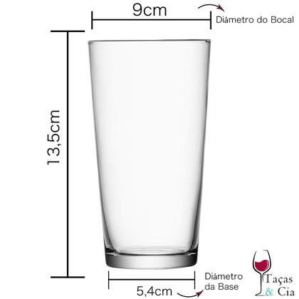Imagem de Jogo 6 Copos Longo Cristal Titânio Bohemia Jive 400ml