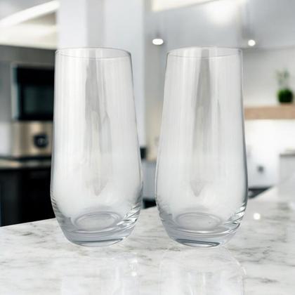 Imagem de Jogo 6 Copos Vidro 550ml Long Drink Suco Água One Fracalanza