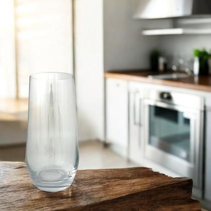 Imagem de Jogo 6 Copos Vidro 550ml Long Drink Suco Água One Fracalanza