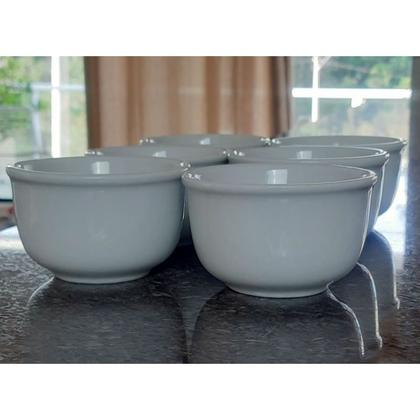 Imagem de Jogo 6 Cumbucas 350ml - Tigelas - Porcelana branca (3)