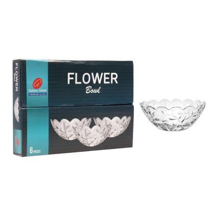 Imagem de Jogo 6 peças de sobremesa flower vidro - 300ml