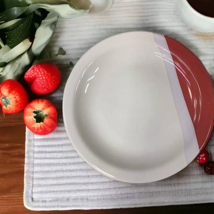 Imagem de Jogo 6 Pratos Cerâmica Sobremesa Linha Atual Azul Cobalto