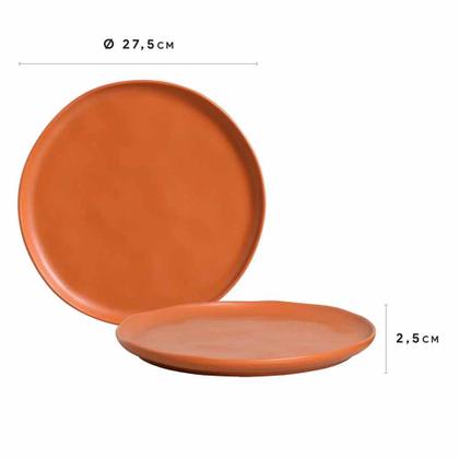 Imagem de Jogo 6 Pratos Rasos Bio Terrakotta Porto Brasil