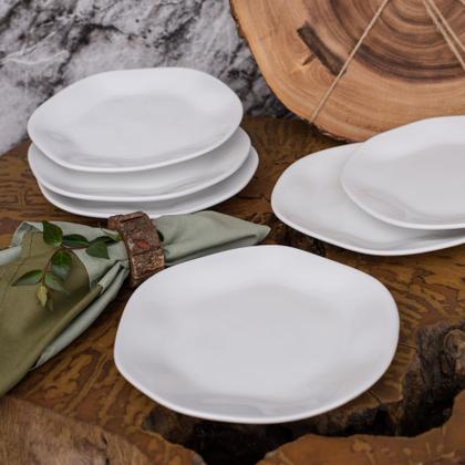 Imagem de Jogo 6 Pratos Rasos de 27,5cm Ryo White Oxford Porcelanas