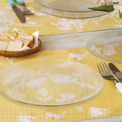 Imagem de Jogo 6 Pratos Rasos Diamante + 6 Copos Dubai 480ml Conjunto