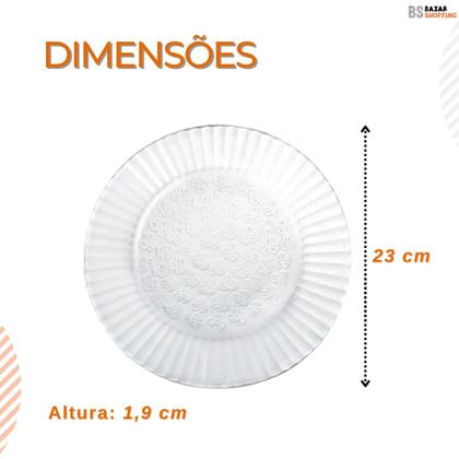 Imagem de Jogo 6 Pratos Rasos Primavera + 6 Copos Ginga 265ml Conjunto