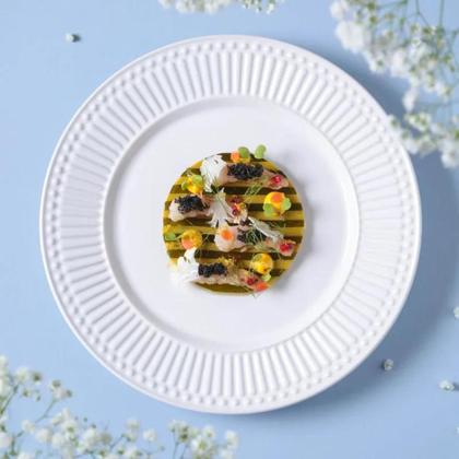 Imagem de Jogo 6 Pratos Rasos Roma em Cerâmica Branco Porto Brasil