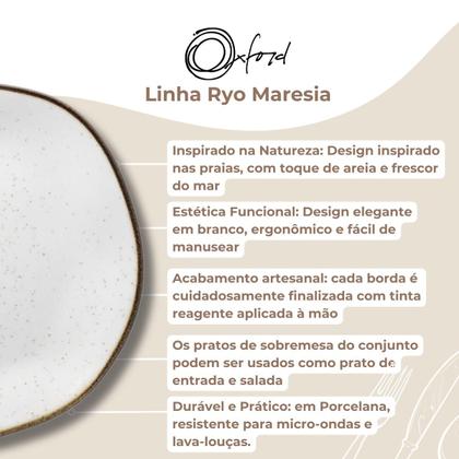 Imagem de Jogo 6 Pratos Sobremesa 21,5cm Maresia Porcelana Oxford