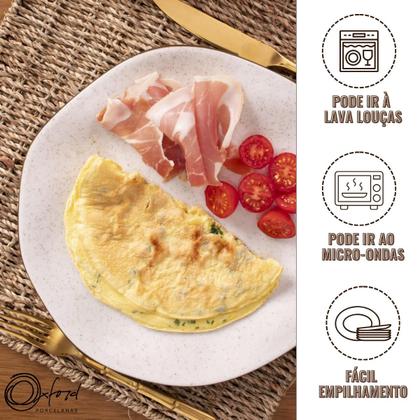 Imagem de Jogo 6 Pratos Sobremesa 21,5cm Maresia Porcelana Oxford