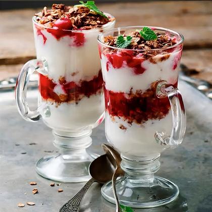 Imagem de Jogo 6 Taça de Cappuccino Café Caneca Dolce Gusto Vidro Transparente 120ml Em Casa Tem