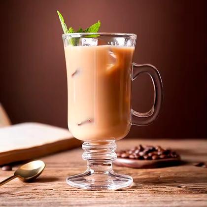 Imagem de Jogo 6 Taça de Cappuccino Café Caneca Dolce Gusto Vidro Transparente 120ml Em Casa Tem