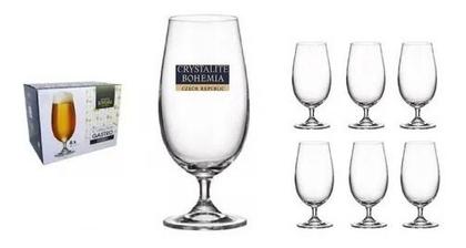 Imagem de Jogo 6 Taças Bohemia Cristal Beer Cerveja 380ml