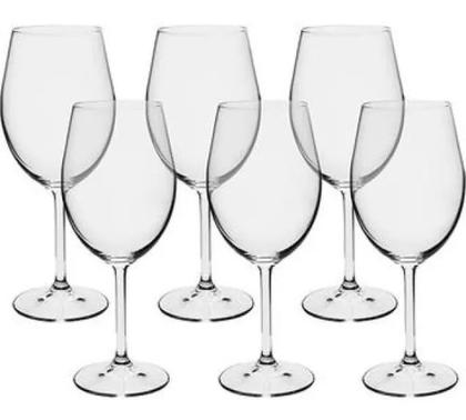 Imagem de Jogo 6 Taças Bohemia Cristal Titanium Vinho Água 580ml