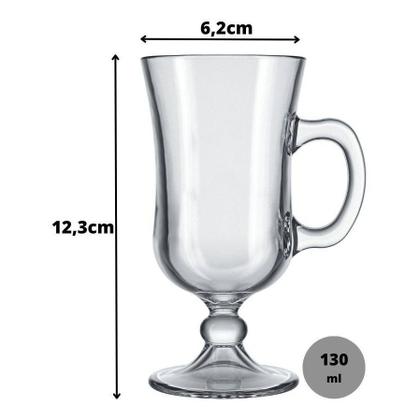 Jogo 6 Taças Caneca Coffee Cappuccino 130ml - NoBrand Imagem de Jogo 6 Taças Caneca Coffee Cappuccino 130ml