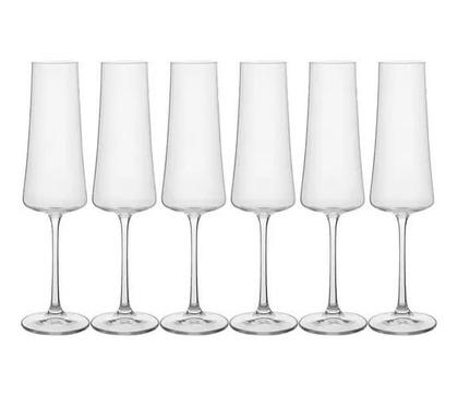 Imagem de Jogo 6 Taças Champanhe de Cristal 210ml Espumante Bohemia Xtra
