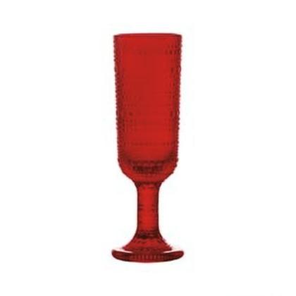 Imagem de Jogo 6 Taças Champanhe Pérola Rubi Vermelho 160ml Ke Home