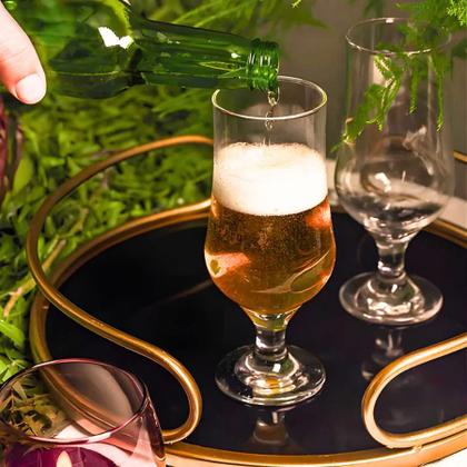 Imagem de Jogo 6 Taças Copo De Cristal Ecológico Luxo Drinks 340ml