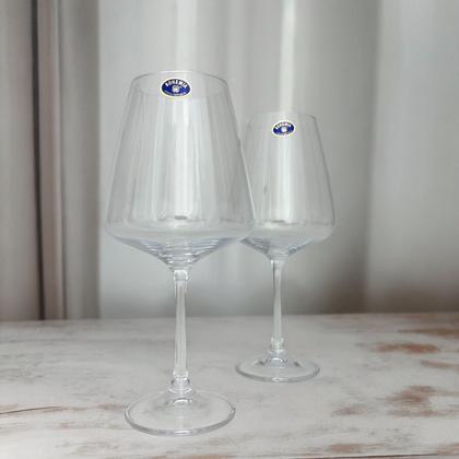 Imagem de Jogo 6 Taças Cristal Vinho Tinto 570ml Bohemia Linha Corvus