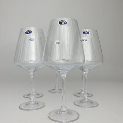 Imagem de Jogo 6 Taças Cristal Vinho Tinto 570ml Bohemia Linha Corvus