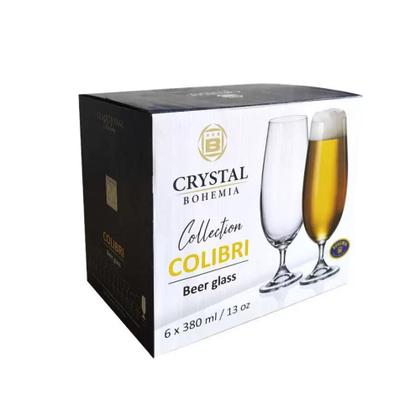 Imagem de Jogo 6 Taças De Cerveja Chopp Bohemia Cristal Titanium 380ml