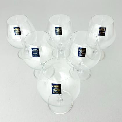 Imagem de Jogo 6 Taças de Conhaque Drink Cristal Bohemia Colibri 690ml