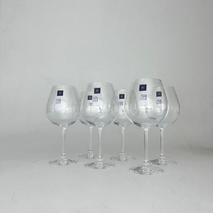 Imagem de Jogo 6 Taças de Cristal Bohemia para Vinho Tinto 650ml