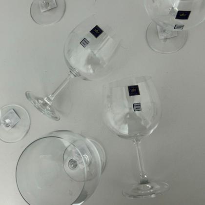 Imagem de Jogo 6 Taças de Cristal Para Gin 600ml Bohemia Linha Anna