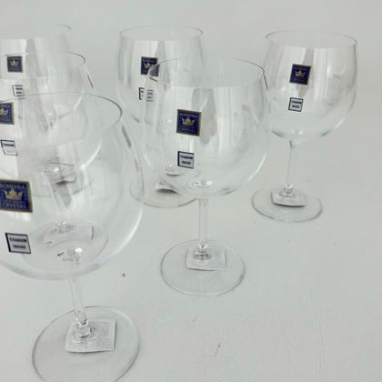 Imagem de Jogo 6 Taças de Cristal Para Gin 600ml Bohemia Linha Anna