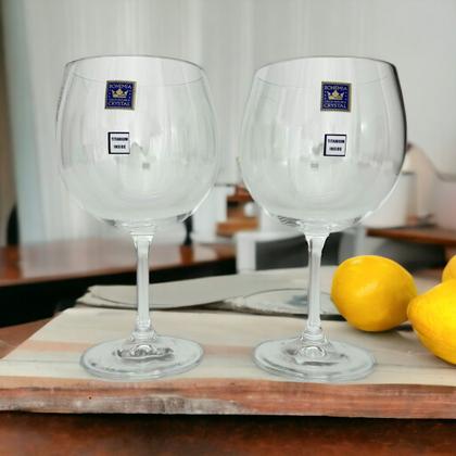 Imagem de Jogo 6 Taças de Cristal Para Gin 600ml Bohemia Linha Anna
