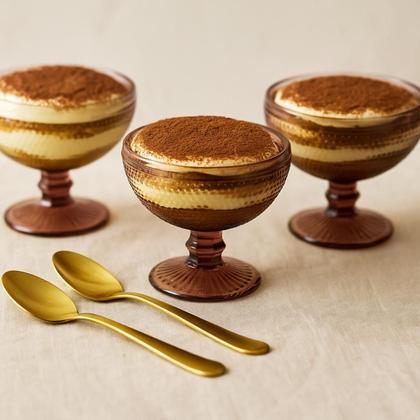 Imagem de Jogo 6 Taças de Sobremesa Bolinhas Vidro Marsala Roxa 350ml