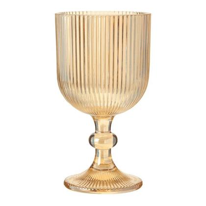 Imagem de Jogo 6 Taças de Vidro Canelado Versalhes Resistente para Sucos, Refrescos, Vinho 380ml - Flux