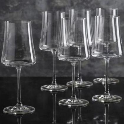 Imagem de Jogo 6 Taças de Vinho de Cristal Bohemia 460ml Tinto Rosê Branco