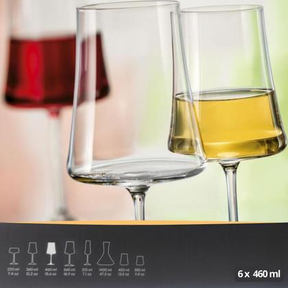 Imagem de Jogo 6 Taças de Vinho de Cristal Bohemia 460ml Tinto Rosê Branco