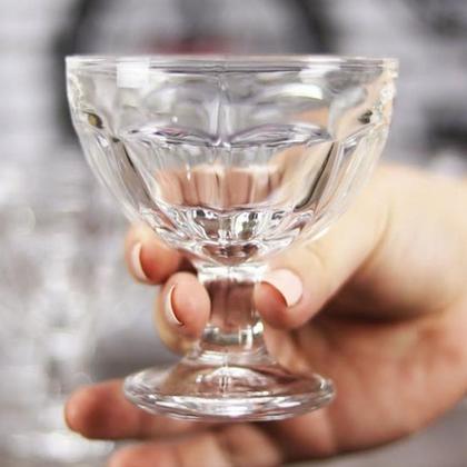 Imagem de Jogo 6 taças p/ sobremesa sorvete pudim 210ML vidro transp.