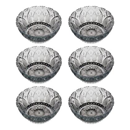 Imagem de Jogo 6 Taças Para Sobremesa Toffee Em Alto Relevo Em Casa Tem 150ml