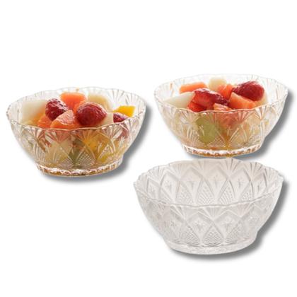 Imagem de Jogo 6 Taças Para Sobremesa Toffee Em Alto Relevo Em Casa Tem 150ml