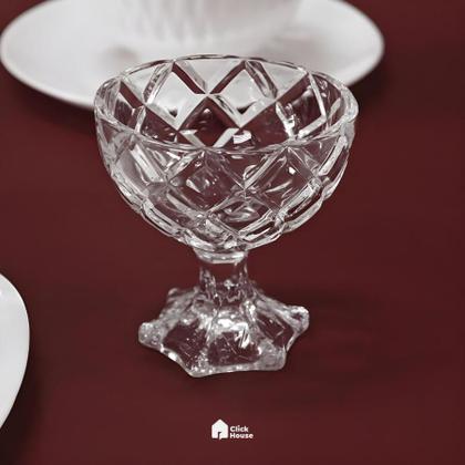 Imagem de Jogo 6 Taças Sobremesa Vidro Sorvete Pineapple Diamond 170ml