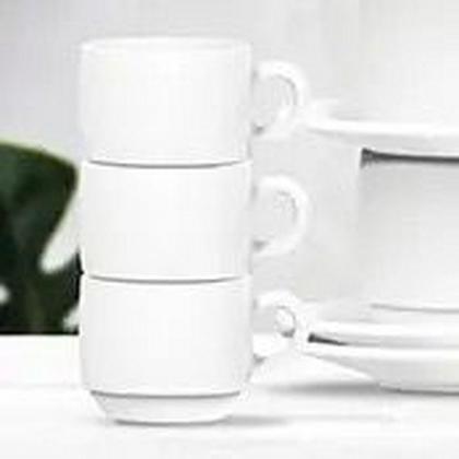 Imagem de Jogo 6 Unidades de Xícara para Café com pires Nadir Opaline 90ml