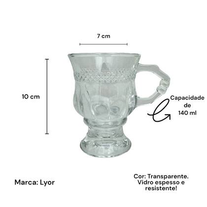 Imagem de Jogo 6 unidades xícara para cappuccino café 140ml mesa posta