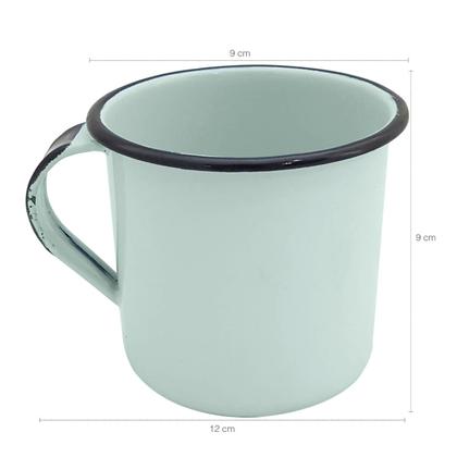 Imagem de Jogo 6 Xícaras Café Caneca Esmaltada 400ml Caneca de Agata